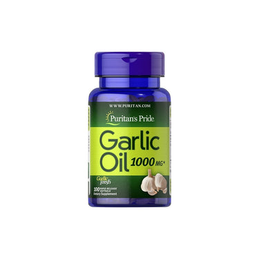 Puritan's Pride Garlic Oil 1000mg 100 Rapid Release softgel.